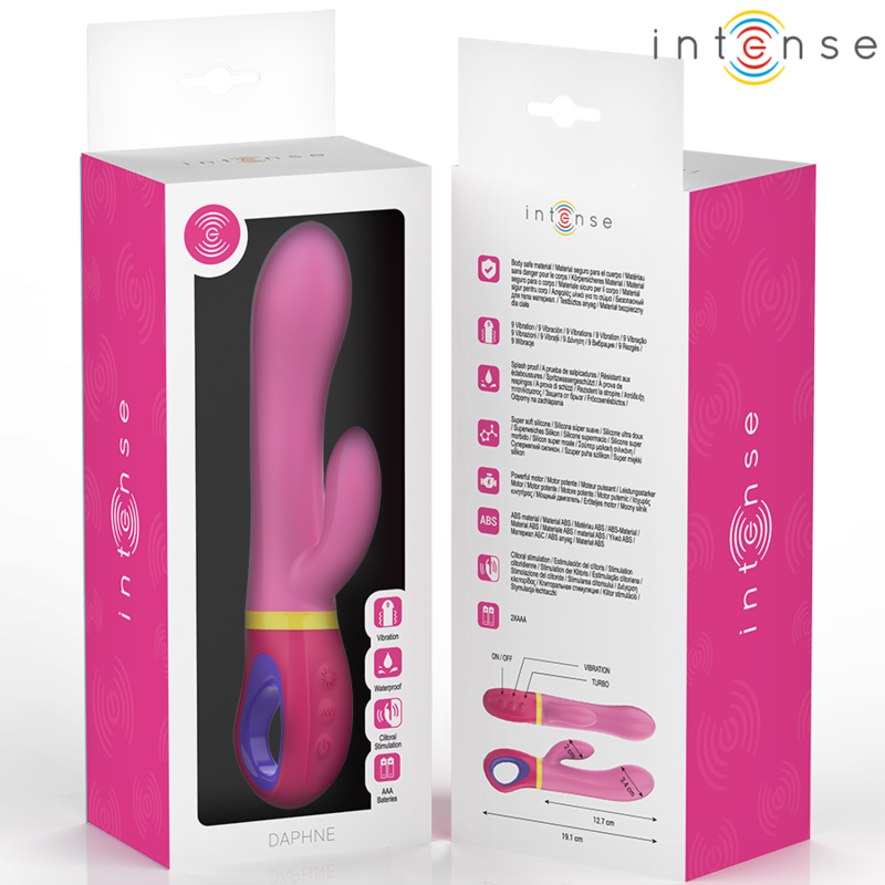 INTENSE - VIBROMASSEUR RABBIT ROSE DAPHNE
