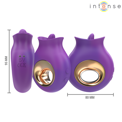 INTENSE - TULI STIMULATEUR CLITORIDIEN 9 VIBRATIONS & 9 OSCILLATIONS VIOLET