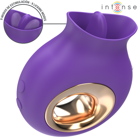 INTENSE - TULI STIMULATEUR CLITORIDIEN 9 VIBRATIONS & 9 OSCILLATIONS VIOLET