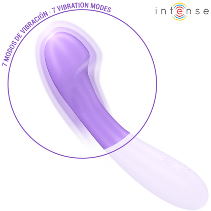 INTENSE - BECKY VIBROMASSEUR 19 CM CHAUFFANT 7 VIBRATIONS VIOLET