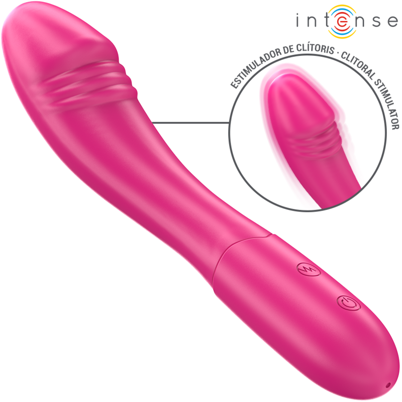 INTENSE - BELINDA VIBROMASSEUR 19 CM FLEXIBLE 10 VIBRATIONS ROSE