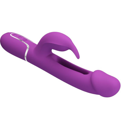 PRETTY LOVE - KAMPAS VIBROMASSEUR RABBIT MULTIFONCTION 3 EN 1 VIOLET