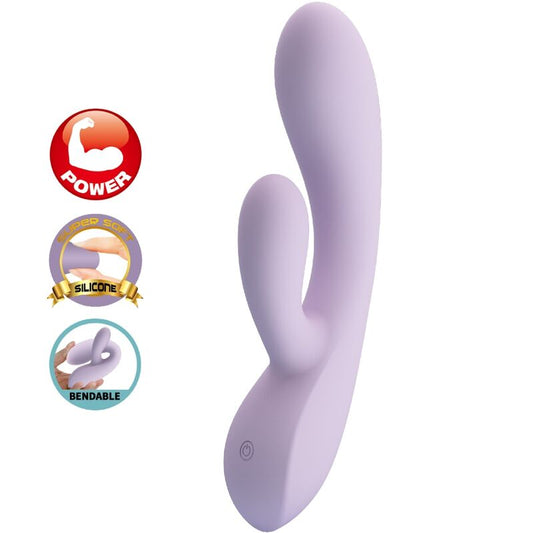 PRETTY LOVE - VIBROMASSEUR RABBIT ROSOLYN 10 VIBRATIONS VIOLET