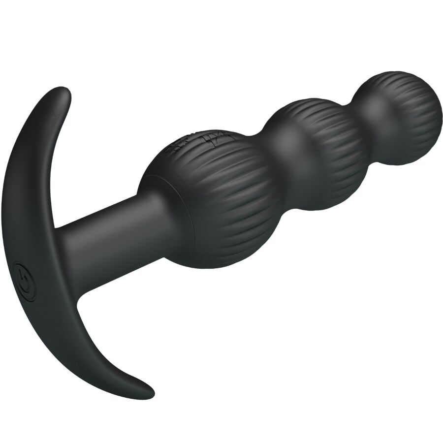PRETTY LOVE - PLUG ANAL VIBRANT SIDNEY 10 VIBRATIONS NOIR