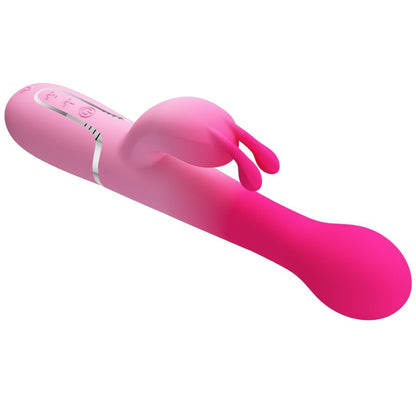 PRETTY LOVE - VIBROMASSEUR RABBIT MULTIFONCTION 3 EN 1 DEJON ROSE