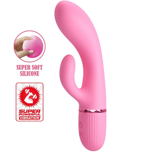 PRETTY LOVE - VIBROMASSEUR RABBIT POINT G ROSE