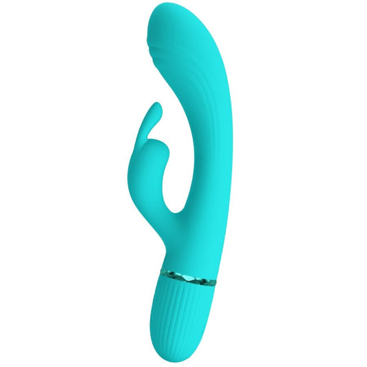 PRETTY LOVE - VIBROMASSEUR RABBIT SCOCCO TURQUOISE
