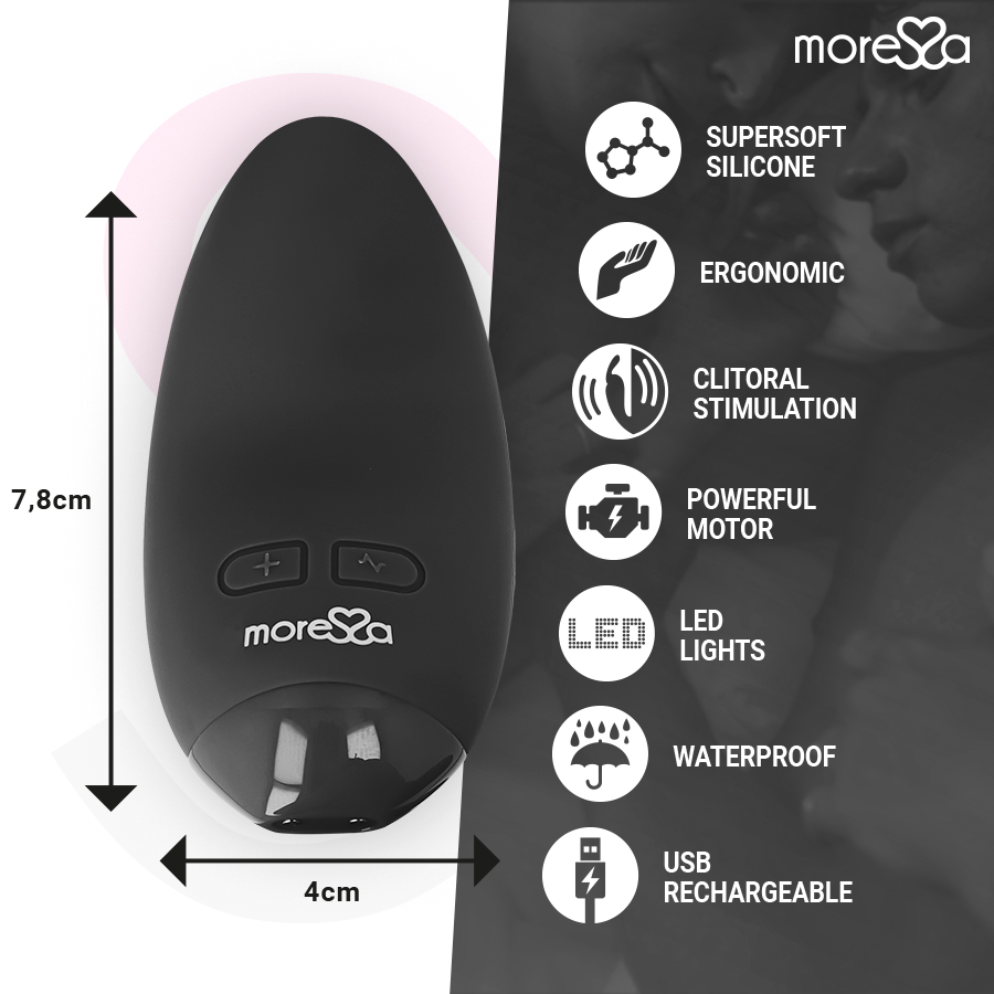MORESSA - VIBROMASSEUR BLOSSOM NOIR