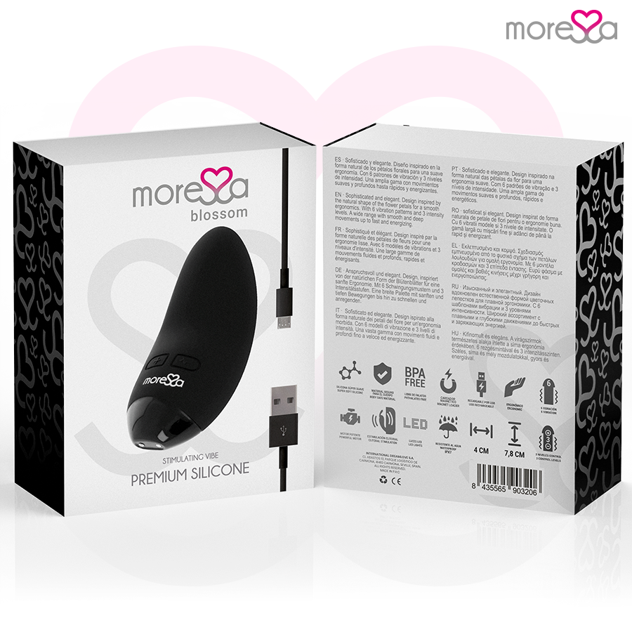 MORESSA - VIBROMASSEUR BLOSSOM NOIR