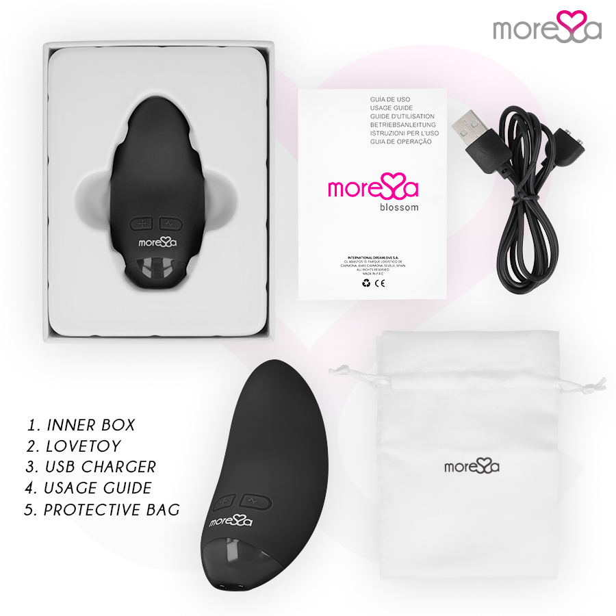 MORESSA - VIBROMASSEUR BLOSSOM NOIR