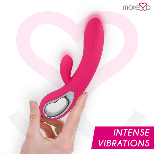 MORESSA - TROY RECHARGEABLE EN SILICONE PREMIUM VIBROMASSEUR RABBIT
