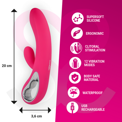 MORESSA - TROY RECHARGEABLE EN SILICONE PREMIUM VIBROMASSEUR RABBIT