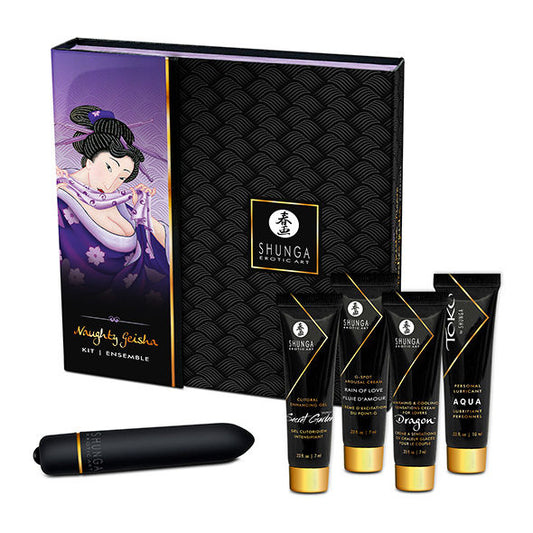 SHUNGA - COFFRET DE MASSAGE GEISHA + BALLE VIBRANTE
