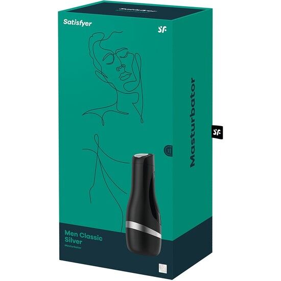 SATISFYER | MASTURBATEUR POUR HOMME CLASSIQUE ARGENT