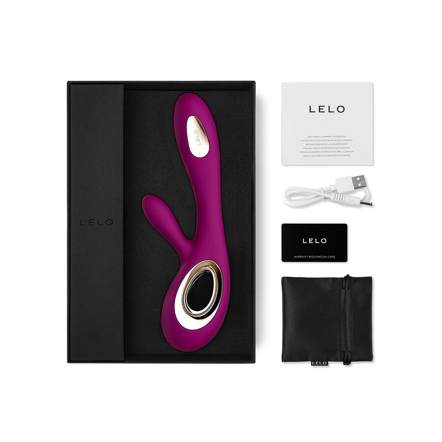 LELO - SORAYA WAVE VIBROMASSEUR RABBIT DEEP ROSE