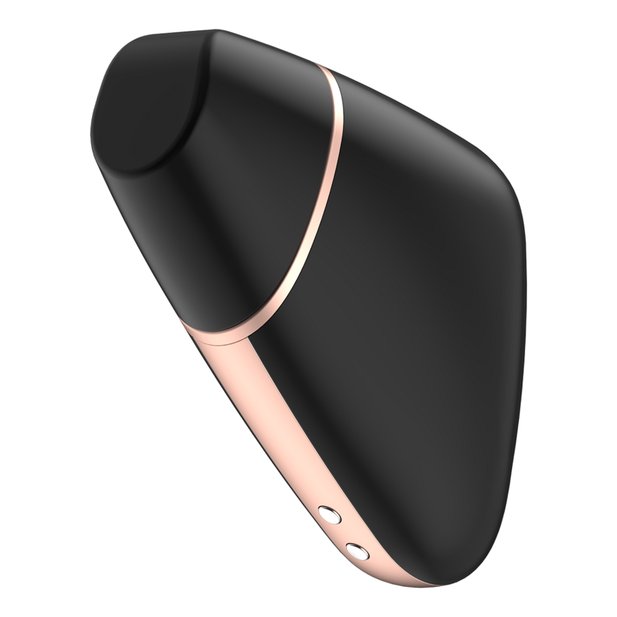 SATISFYER - STIMULATEUR CLITORIDIEN ET VIBRATEUR AIR LOVE TRIANGLE NOIR