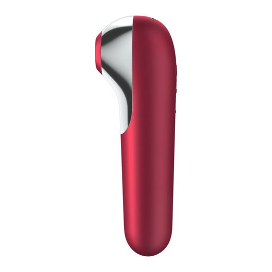 SATISFYER - STIMULATEUR CLITORIDIEN DUAL LOVE AVEC AIR PULSÉ ROUGE