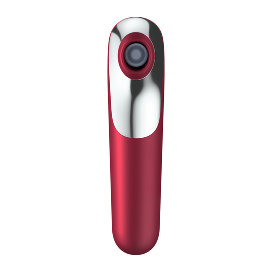 SATISFYER - STIMULATEUR CLITORIDIEN DUAL LOVE AVEC AIR PULSÉ ROUGE