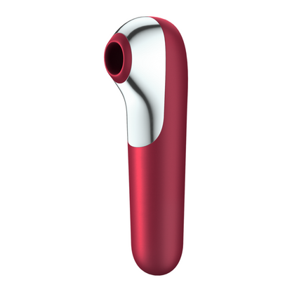 SATISFYER - STIMULATEUR CLITORIDIEN DUAL LOVE AVEC AIR PULSÉ ROUGE