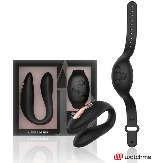 ANNE'S DESIRE - DUAL PLEASURE TECNOLOG A WATCHME NOIR VIBROMASSEUR