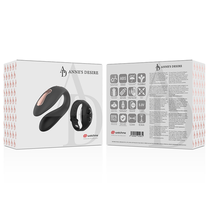 ANNE'S DESIRE - DUAL PLEASURE TECNOLOG A WATCHME NOIR VIBROMASSEUR
