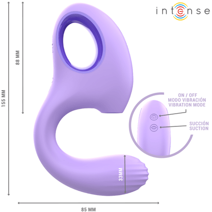 INTENSE FUN INTENSE - BAXTER VIBROMASSEUR & STIMULATEUR CLITORIDIEN VIOLET