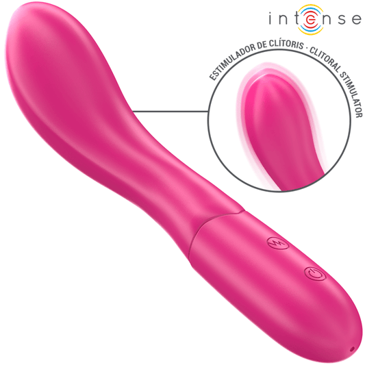 INTENSE FUN INTENSE - LISETTE VIBROMASSEUR 19 CM SOUPLE 10 VIBRATIONS ROSE