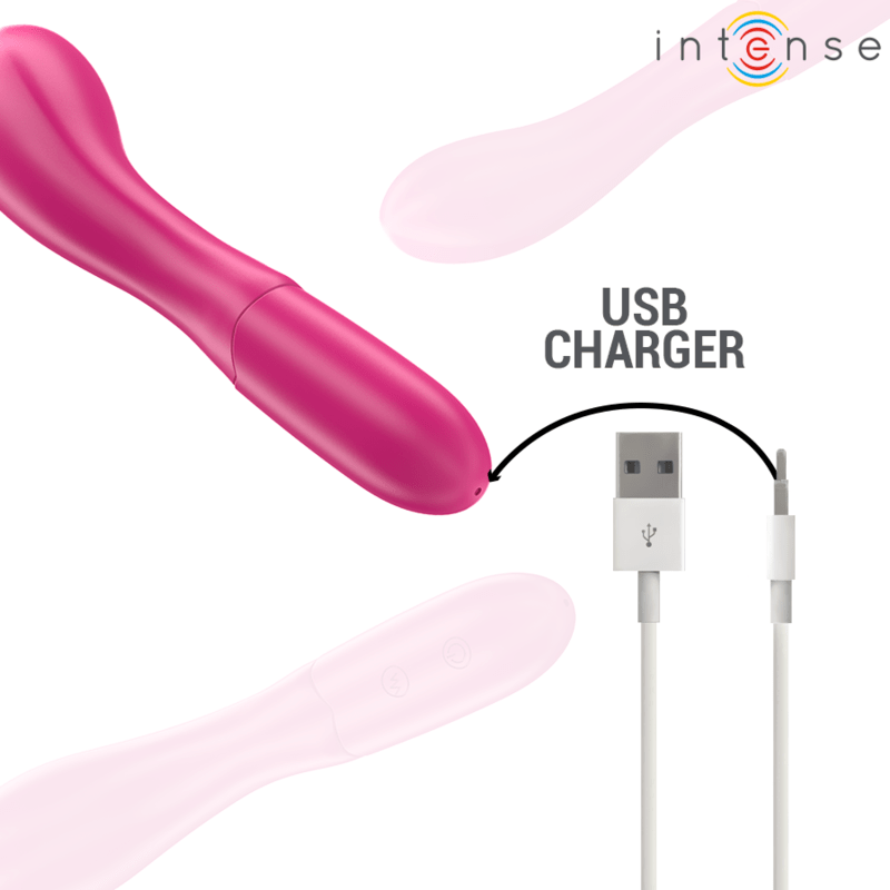 INTENSE FUN INTENSE - LISETTE VIBROMASSEUR 19 CM SOUPLE 10 VIBRATIONS ROSE