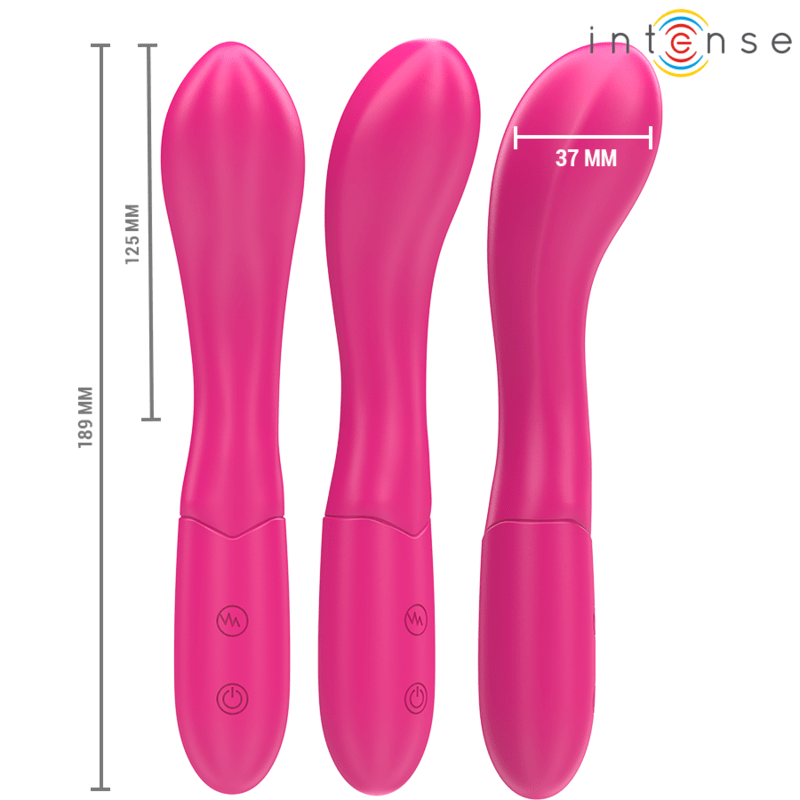 INTENSE FUN INTENSE - LISETTE VIBROMASSEUR 19 CM SOUPLE 10 VIBRATIONS ROSE