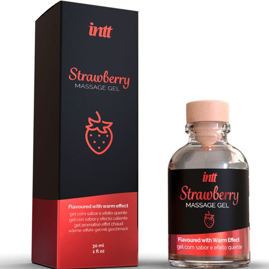 INTT MASSAGE & ORAL SEX INTT MASSAGE & ORAL SEX - GEL DE MASSAGE EFFET CHAUD SAVEUR FRAISE