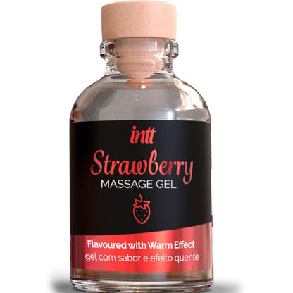INTT MASSAGE & ORAL SEX INTT MASSAGE & ORAL SEX - GEL DE MASSAGE EFFET CHAUD SAVEUR FRAISE