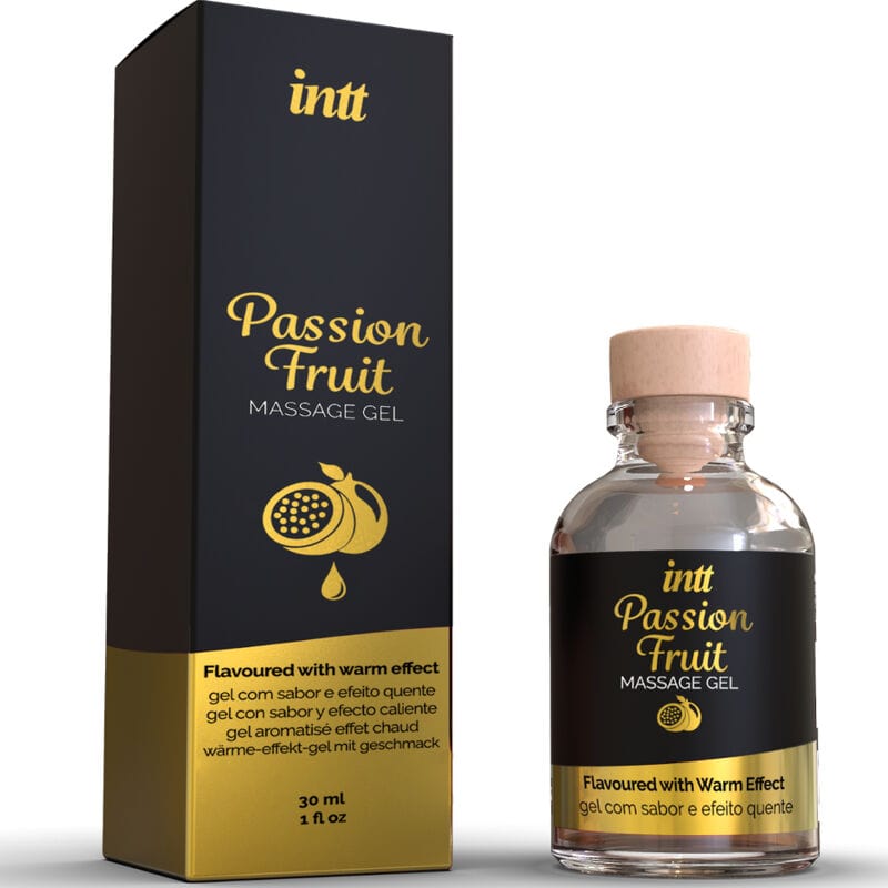 INTT MASSAGE & ORAL SEX INTT MASSAGE & ORAL SEX - GEL DE MASSAGE SAVEUR FRUIT DE LA PASSION AVEC EFFET CHALEUR
