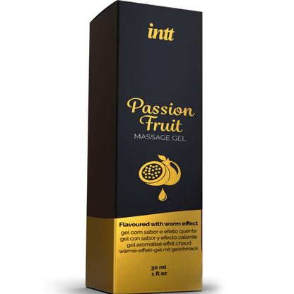 INTT MASSAGE & ORAL SEX INTT MASSAGE & ORAL SEX - GEL DE MASSAGE SAVEUR FRUIT DE LA PASSION AVEC EFFET CHALEUR