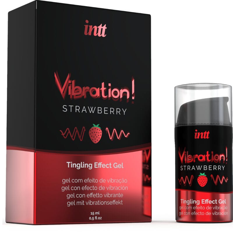 INTT UNISEX AROUSAL GEL INTT - PUISSANT STIMULANT INTIME GEL VIBRANT LIQUIDE FRAISE 15 ML