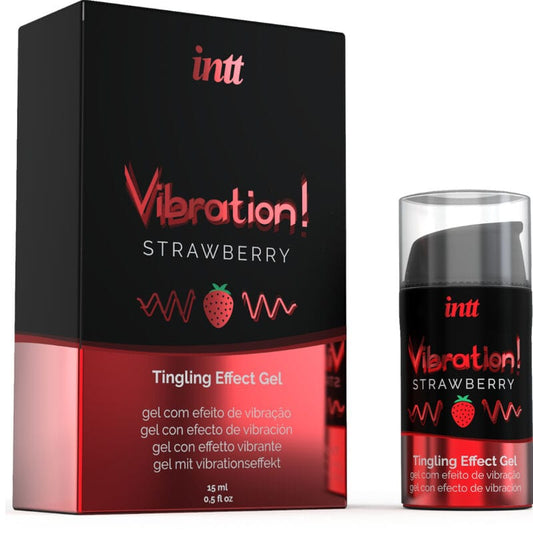 INTT UNISEX AROUSAL GEL INTT - PUISSANT STIMULANT INTIME GEL VIBRANT LIQUIDE FRAISE 15 ML