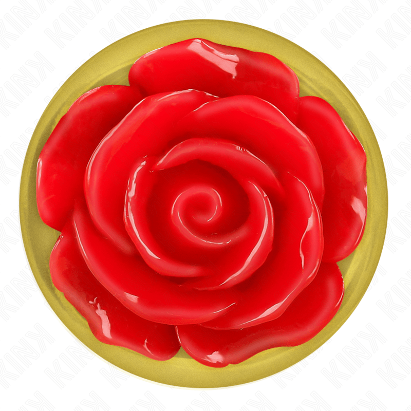 KINK PLEASURE PLUGS KINK - PLUG ANAL OR ROSE ROUGE TAILLE S