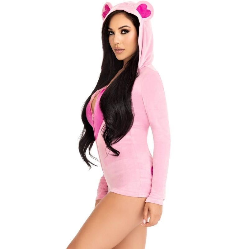 LEG AVENUE COSTUMES LEG AVENUE - BODY VELOURS OURS EN TEDDY ROSE M