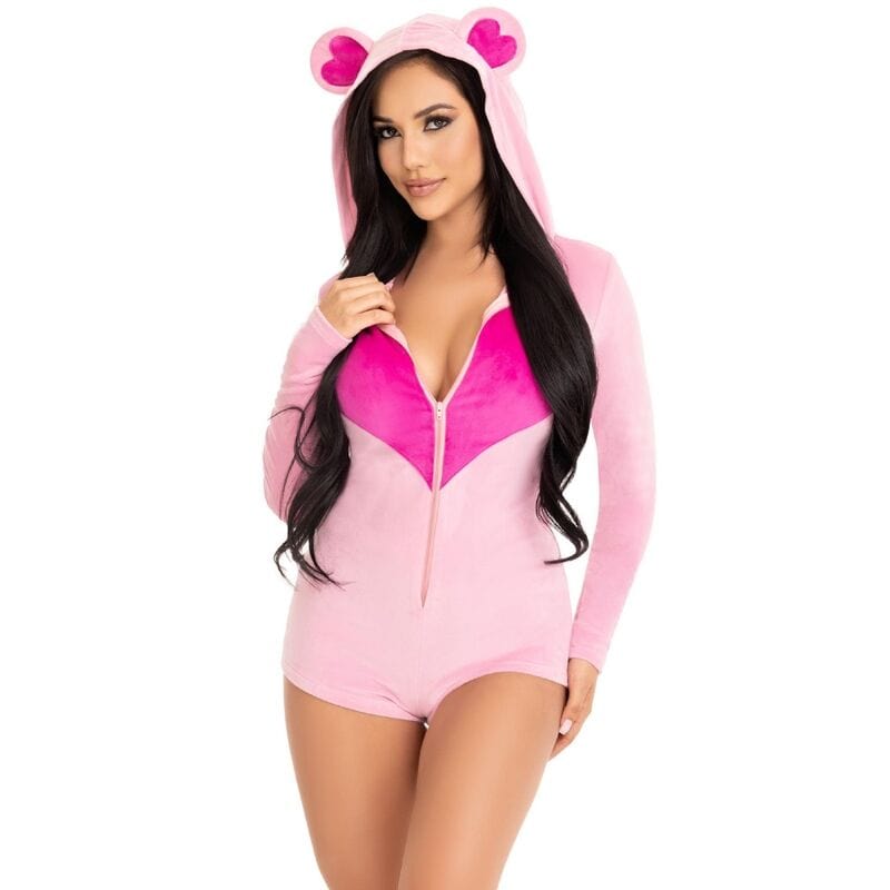 LEG AVENUE COSTUMES LEG AVENUE - BODY VELOURS OURS EN TEDDY ROSE M