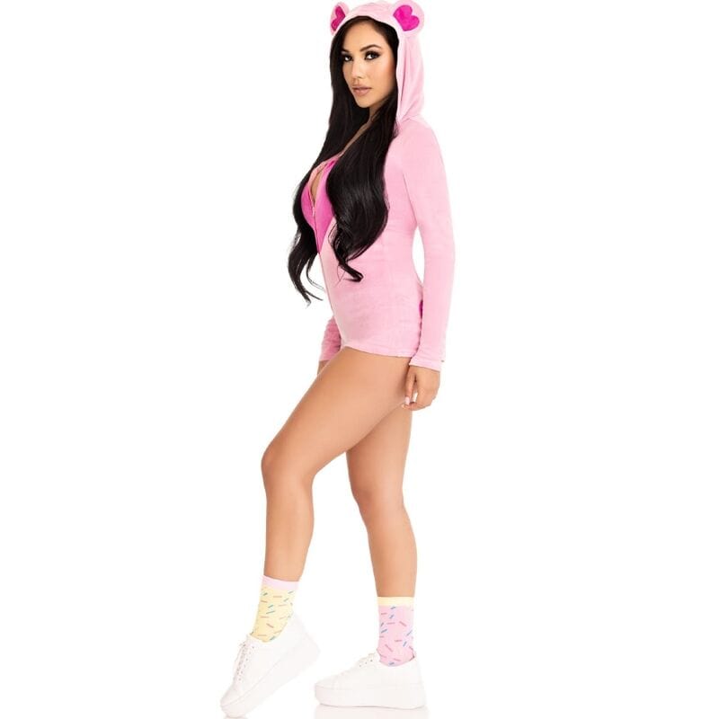 LEG AVENUE COSTUMES LEG AVENUE - BODY VELOURS OURS EN TEDDY ROSE S