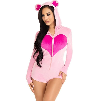 LEG AVENUE COSTUMES LEG AVENUE - BODY VELOURS OURS EN TEDDY ROSE S