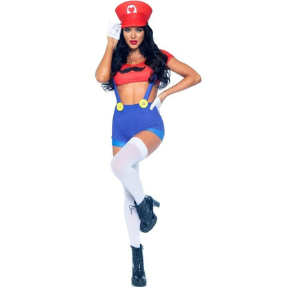 LEG AVENUE COSTUMES LEG AVENUE - COSTUME SEXY MARIO BROS ROUGE/BLEU M