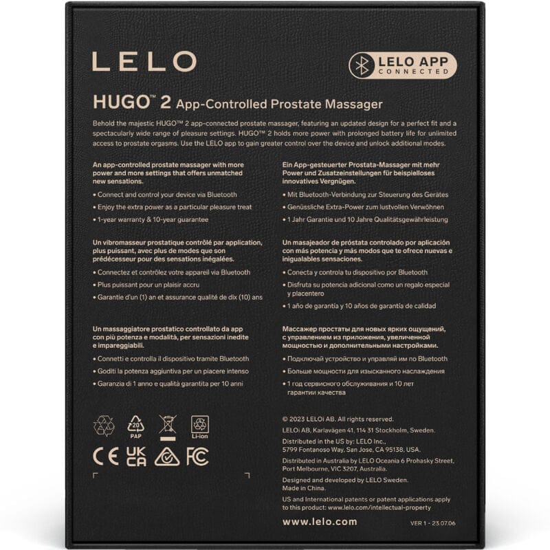 LELO LELO - MASSEUR DE PROSTATE HUGO 2 VERT