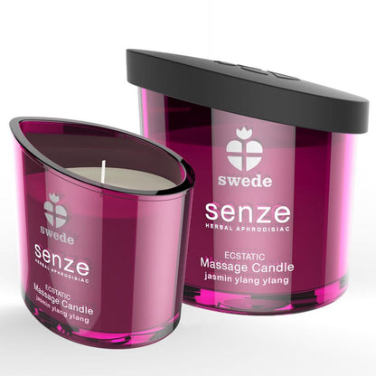 Crown Style LOT spécial glisse | Huile de massage + bougies de massage + stimulant clitoris + huile de massage bio