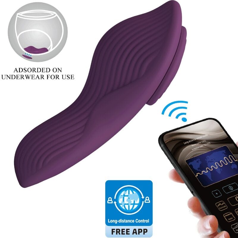 PRETTY LOVE PRETTY LOVE - MANE LAY ON MASSEUR DE CLITORIS 10 VIBRATIONS TÉLÉCOMMANDE VIOLET