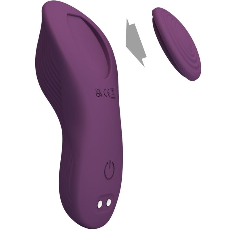 PRETTY LOVE PRETTY LOVE - MANE LAY ON MASSEUR DE CLITORIS 10 VIBRATIONS TÉLÉCOMMANDE VIOLET