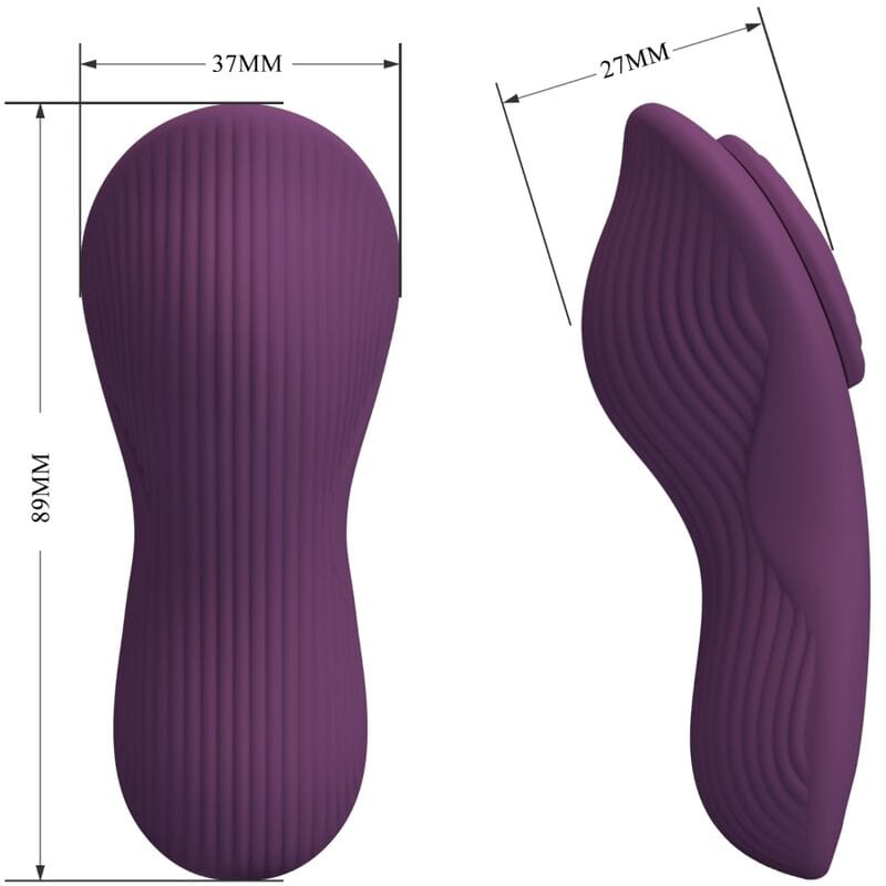 PRETTY LOVE PRETTY LOVE - MANE LAY ON MASSEUR DE CLITORIS 10 VIBRATIONS TÉLÉCOMMANDE VIOLET