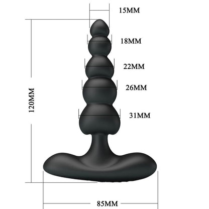 PRETTY LOVE PRETTY LOVE - PLUG ANAL VIBRANT CORBAN 10 VIBRATIONS NOIR