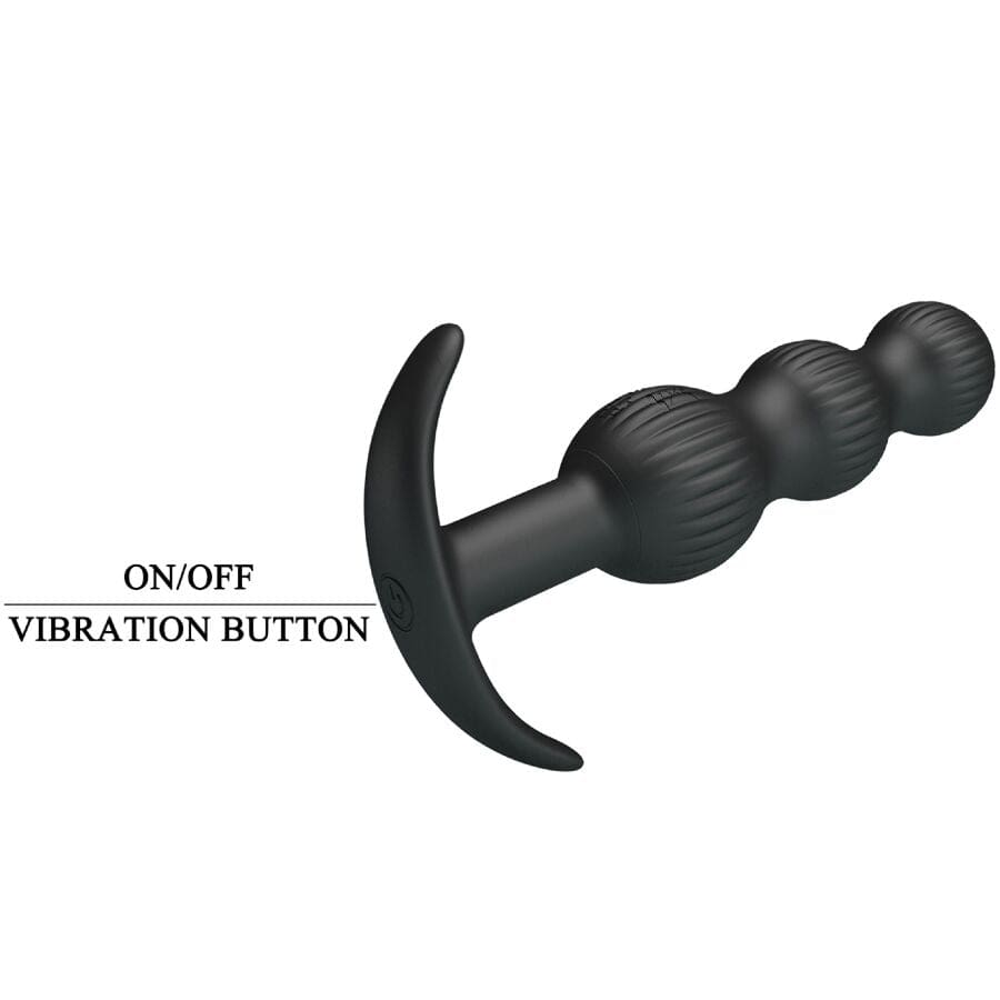 PRETTY LOVE PRETTY LOVE - PLUG ANAL VIBRANT SIDNEY 10 VIBRATIONS NOIR