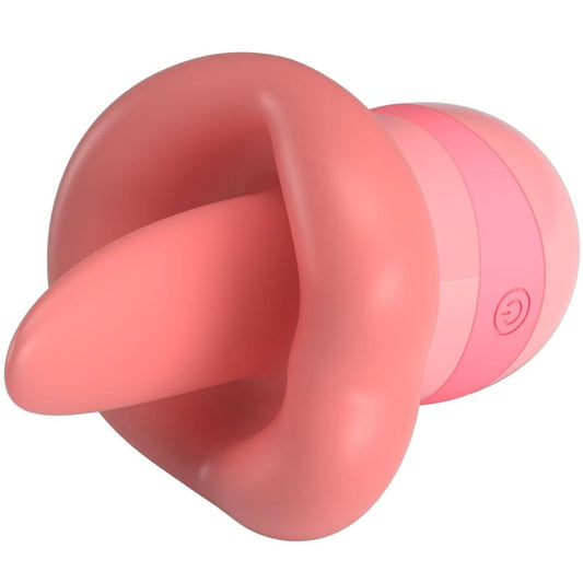 PRETTY LOVE PRETTY LOVE - STIMULATEUR DE CLITORIS KYLEE TONGUE 10 VIBRATIONS ROSE NUDE