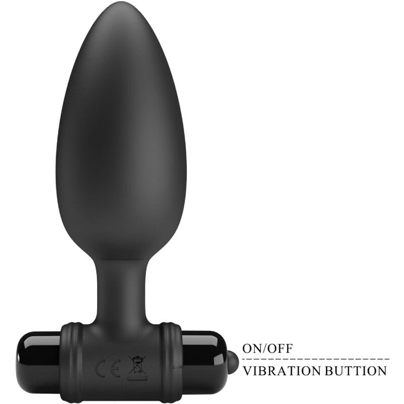 PRETTY LOVE PRETTY LOVE - VIBRA BUTT PLUG 2 PLUG ANAL 10 VIBRATIONS NOIR